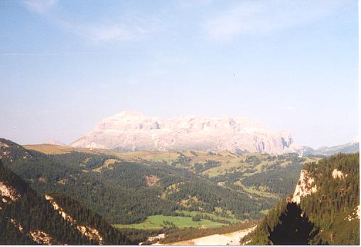 Blick auf die Sella Gruppe