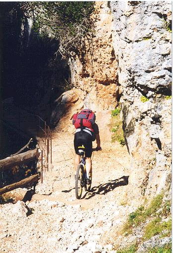 Einfahrt zum Kn&uuml;ppelsteig