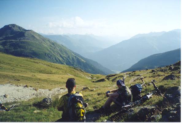 Blick vom Schlappiner Joch nach Klosters