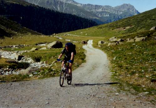 Die letzten fahrbaren Meter Richtung Schlappiner Joch