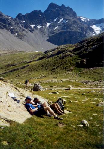 Der Passo di Verva (2301 m) ist geschafft Der Passo di Verva (2301 m) ist geschafft