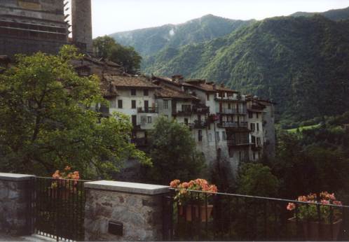 Das Bergdorf Bagolino (778&nbsp;m)