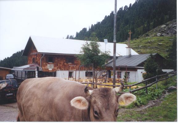 Die Weidener H&uuml;tte am Morgen