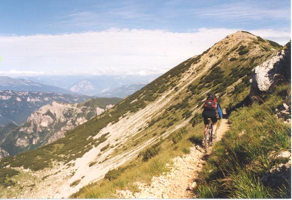 Toller Trail auf dem E5 Richtung Rifugio Lancia