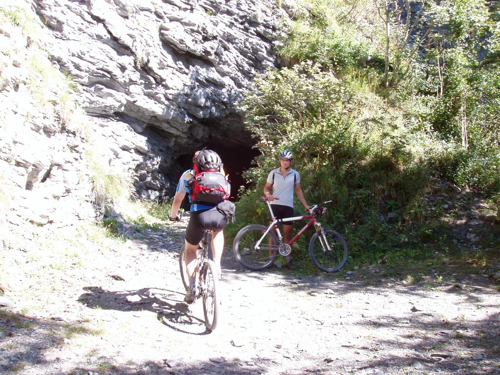 Einfahrt in einen Tunnel am Schyn