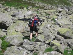 Felsenklettern vor dem Hundskehljoch