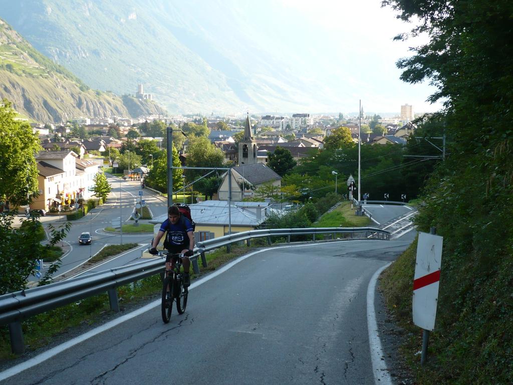 Wir verlassen Martigny (467m)