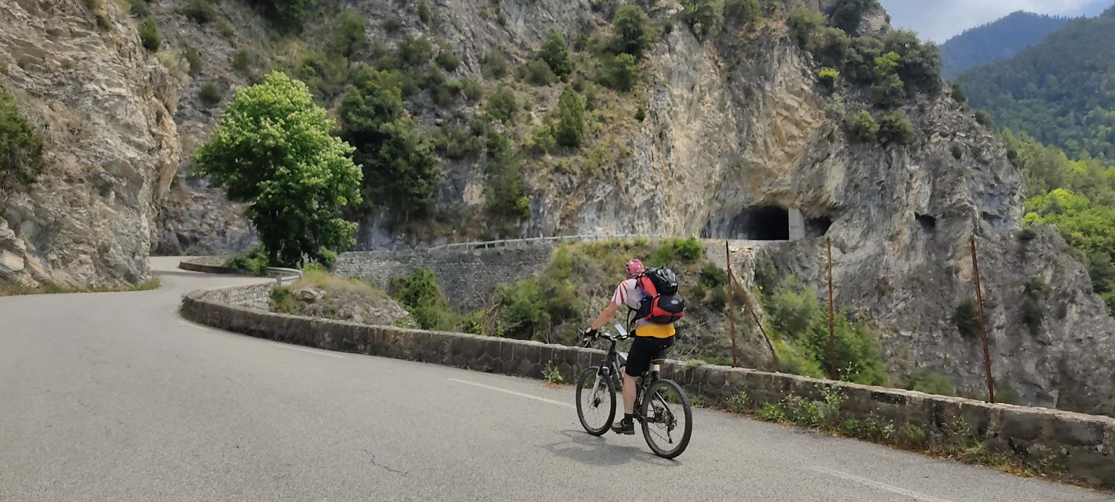 Auffahrt zum Col de Turini (1604m)