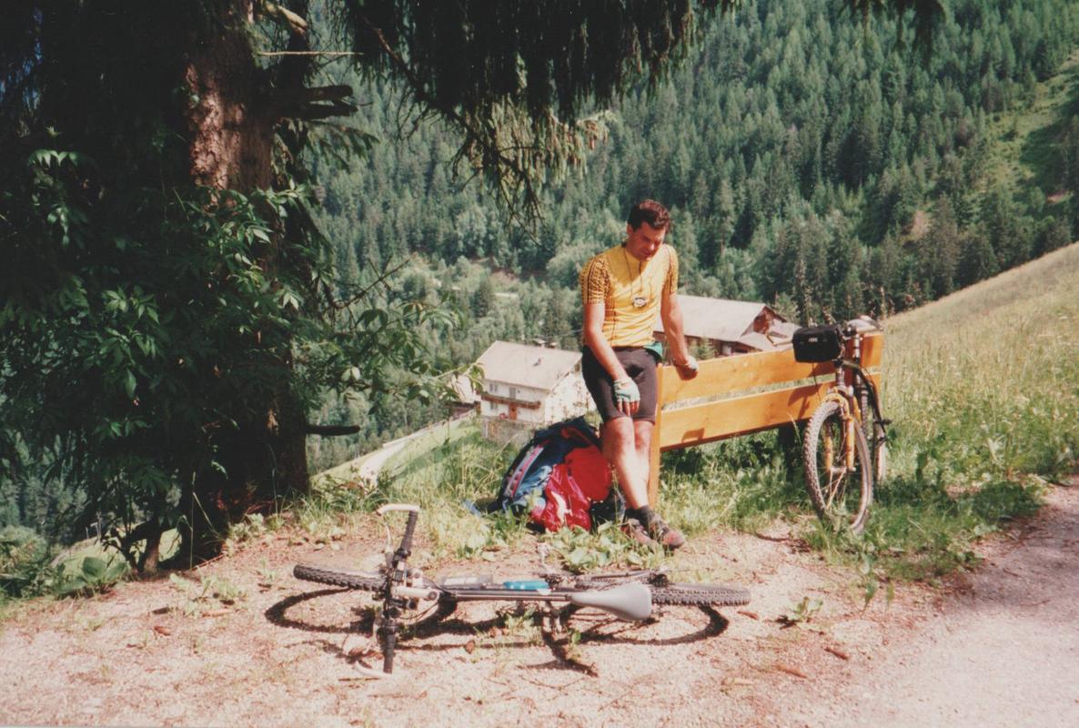 Mittagspause bei der Auffahrt zum Astjoch.