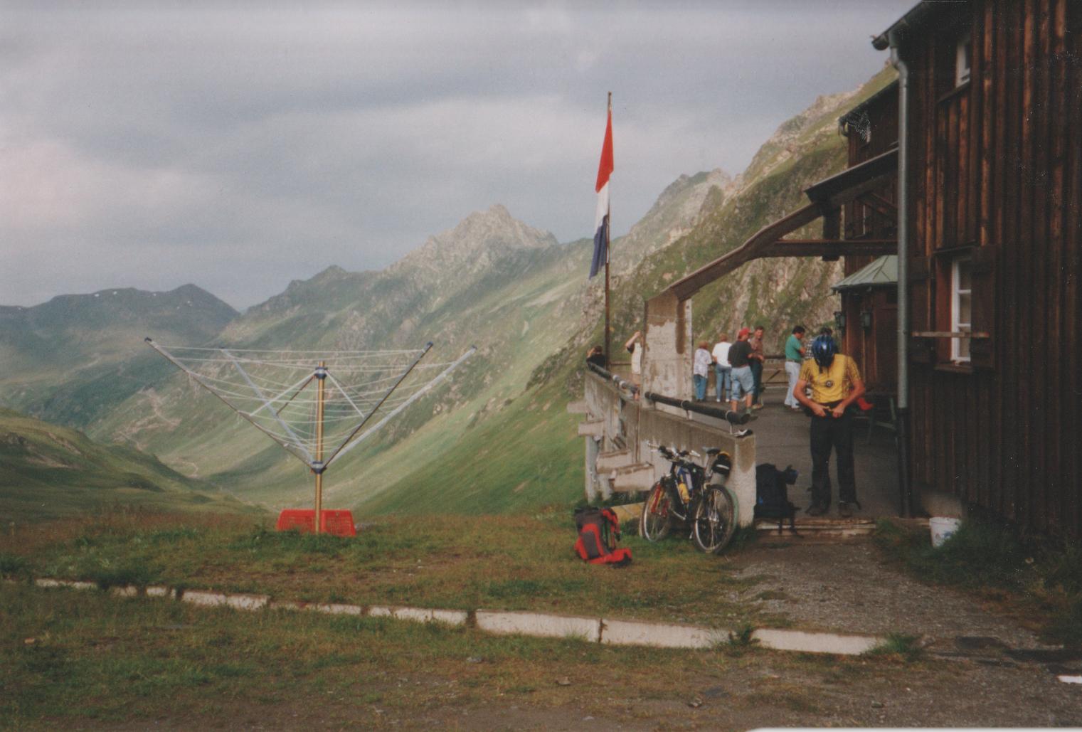 Abfahrt von der Heilbronner Hütte