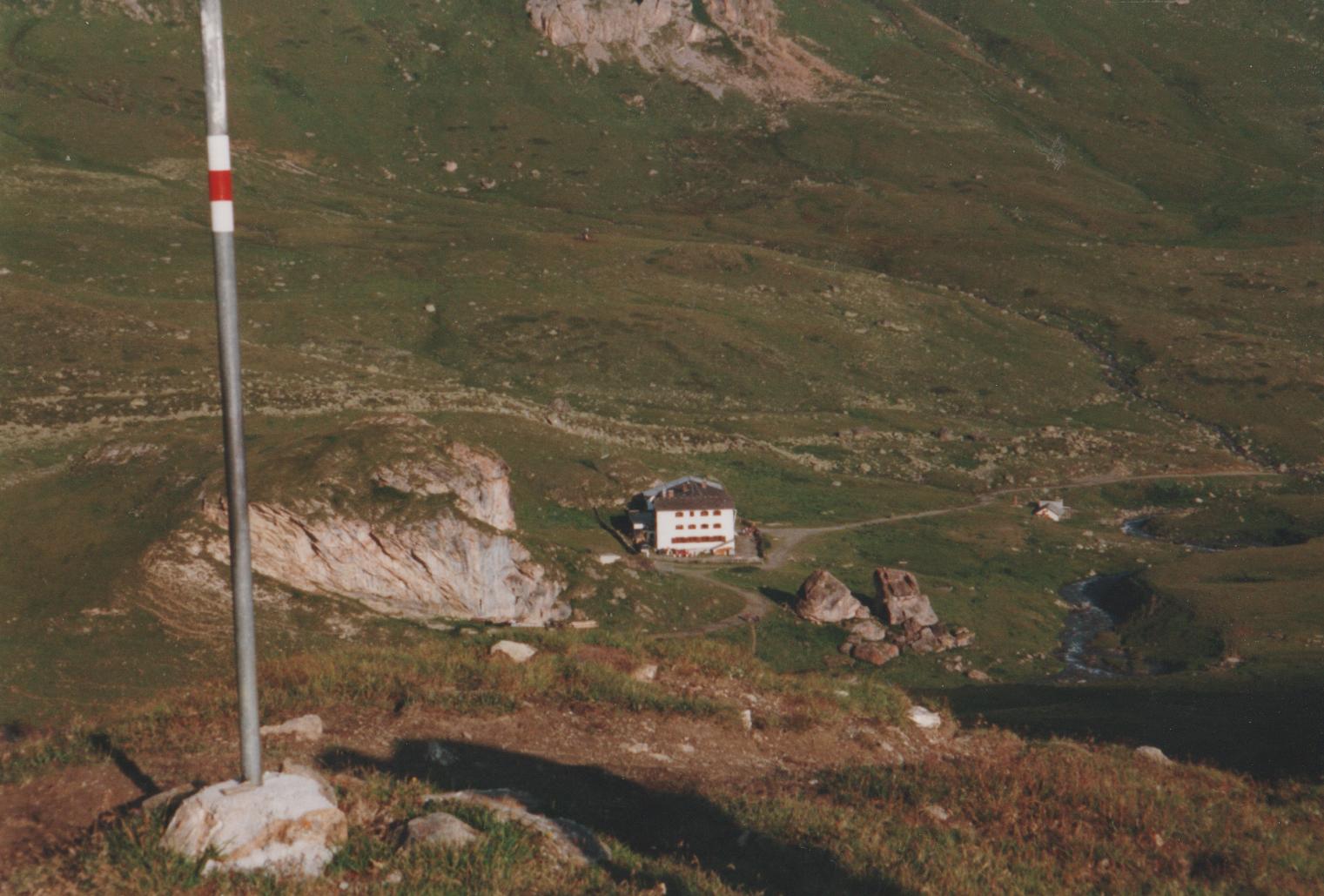 Blick zurück zur Hütte