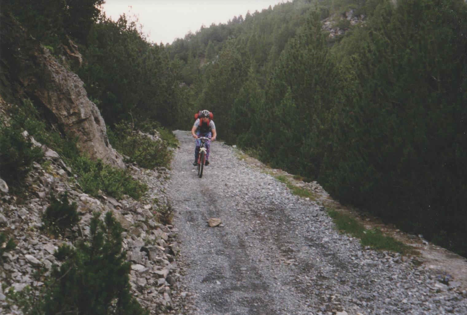 Highspeedabfahrt Richtung Bormio