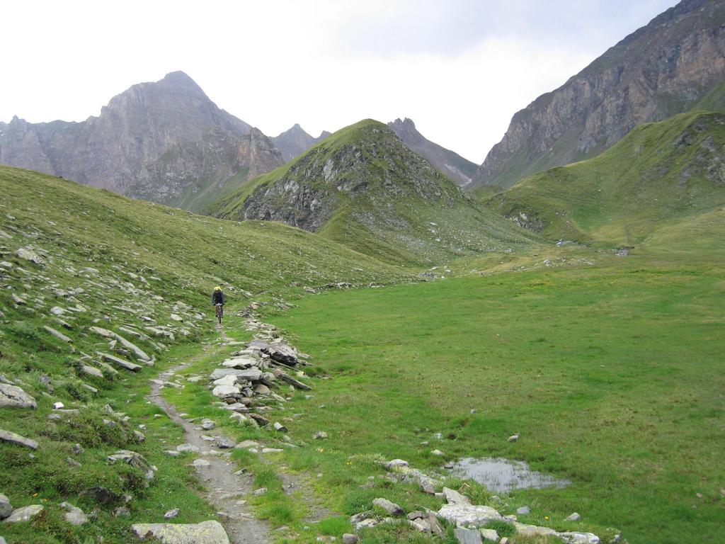 Abfahrtstrail vom Pfunderer Joch